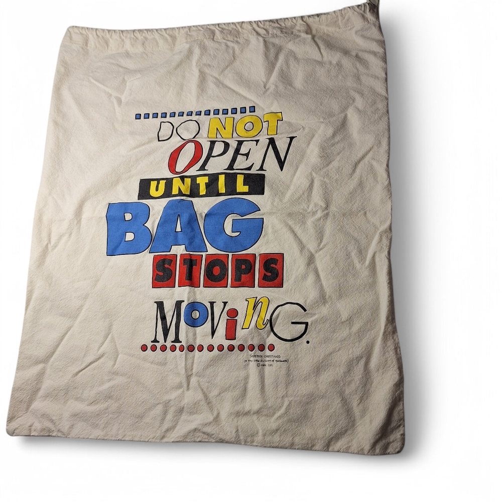 Shoebox Greetings Drawstring Bag Laundry Gift 21"x25" Hallmark